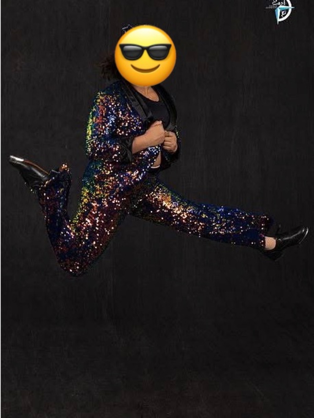 Weissman Navy Multicolor Sequin Jacket & pants Dance Set π€ - Picture 3 of 4